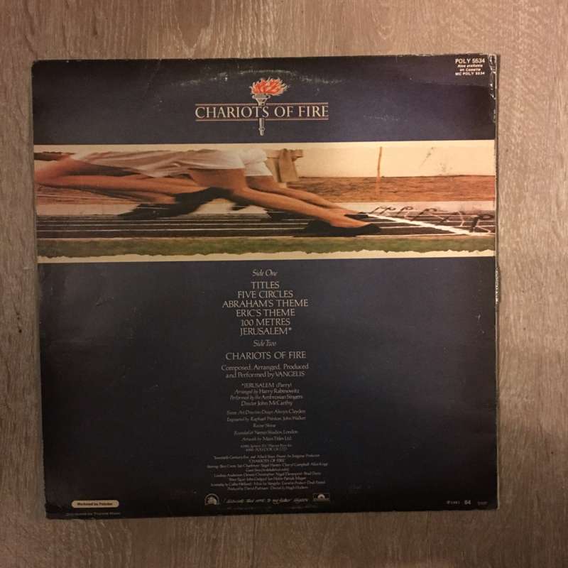 Vangelis - Chariots Of Fire - Vinyl LP Record - Opened  - Very-Good- Quality (VG-)
