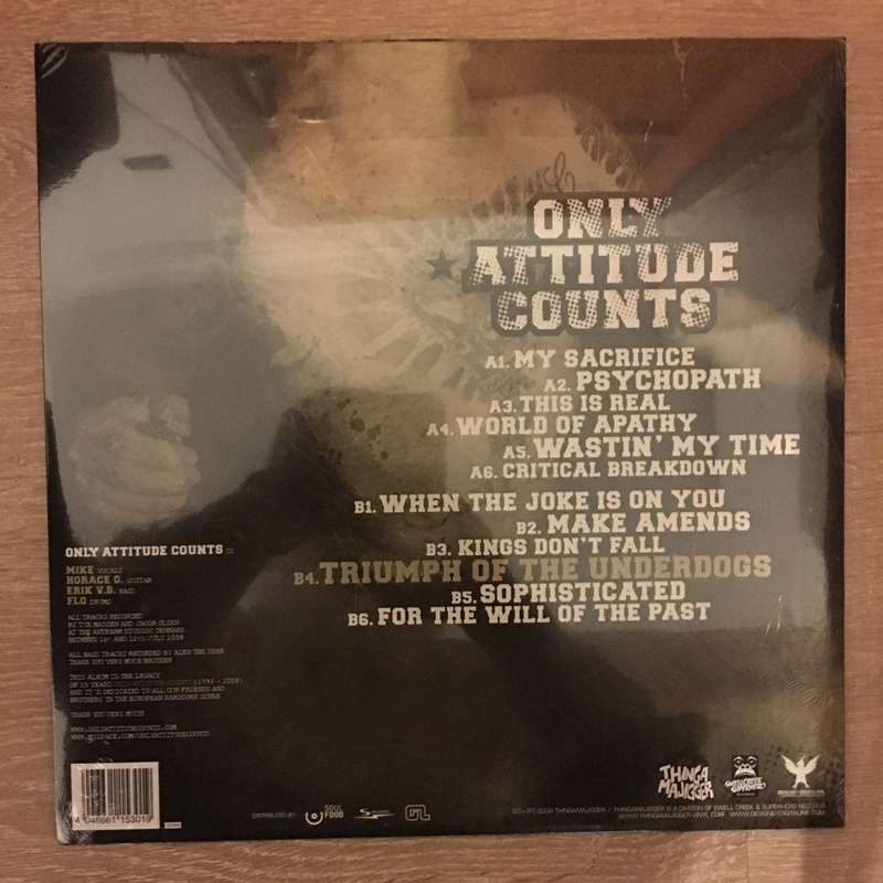 Only Attitude Counts  Triumph Of The Underdogs - Vinyl LP Record - Sealed