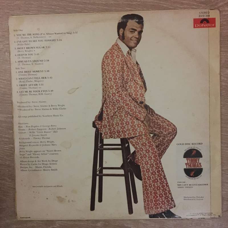 Timmy Thomas - Vinyl LP Record - Opened  - Very-Good+ Quality (VG+)