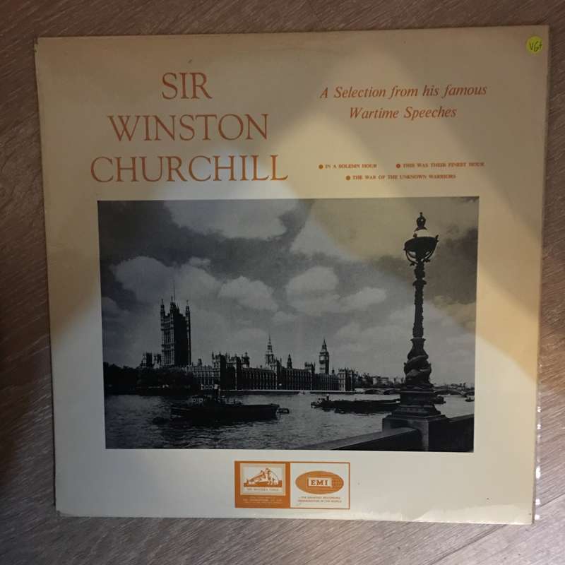 Sir Winston Churchill - A Selection from His Famous Wartime Speeches - Vinyl LP Record - Opene...