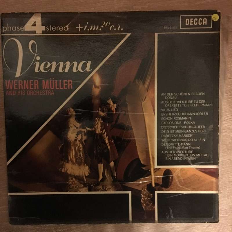 Werner Müller & His Orchestra  Vienna - Vinyl LP Record - Opened  - Good+ Quality (G+)