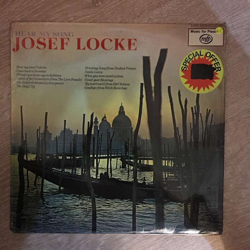 Josef Locke  Hear My Song - Vinyl LP Record - Very-Good+ Quality (VG+)