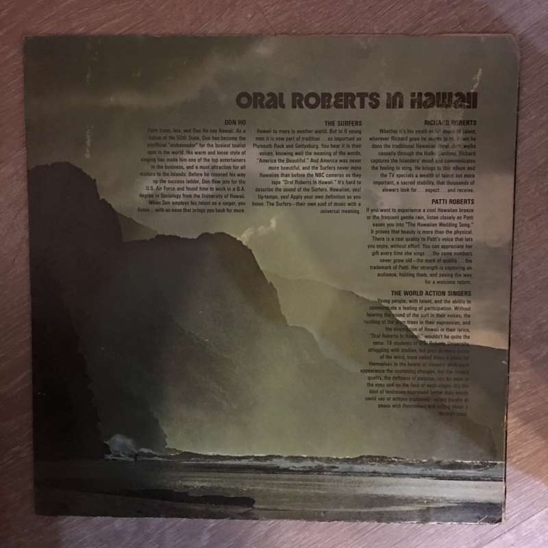 Oral Roberts In Hawaii - Vinyl LP Record - Very-Good+ Quality (VG+)