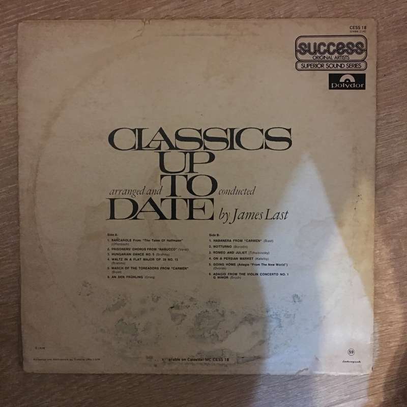James Last - Classics Up To Date - Vinyl LP Record - Opened  - Very-Good- Quality (VG-)