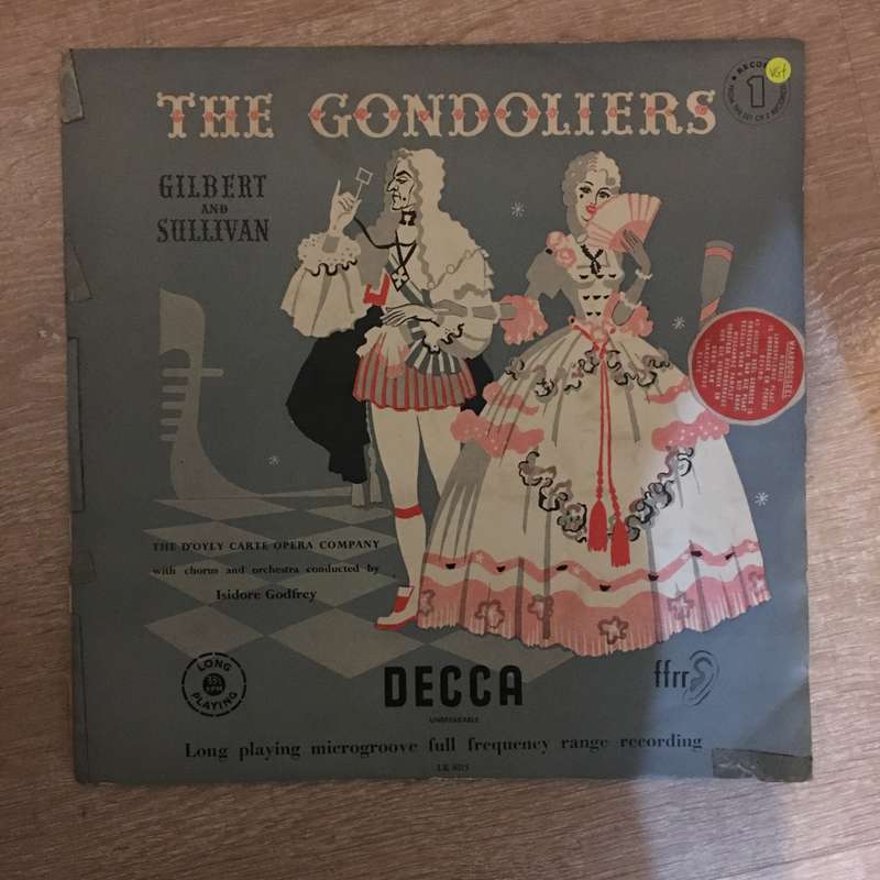 The Gondoliers -Gilbert and Sullivan - Double Vinyl Record - Opened  - Very-Good+ Quality (VG+)
