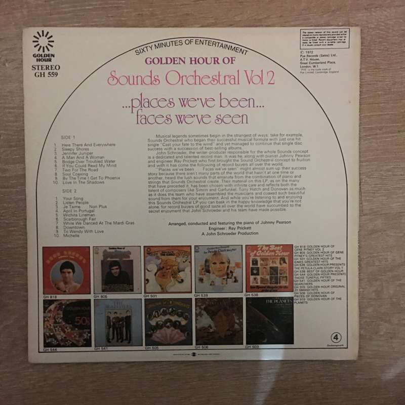 Sounds Orchestral Vol 2 - Vinyl -  Vinyl LP Record - Very-Good+ Quality (VG+)