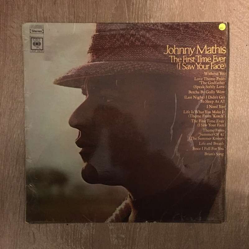 Johnny Mathis - The First Time Ever I saw Your Face - Vinyl LP Record - Opened  - Very-Good Quali...