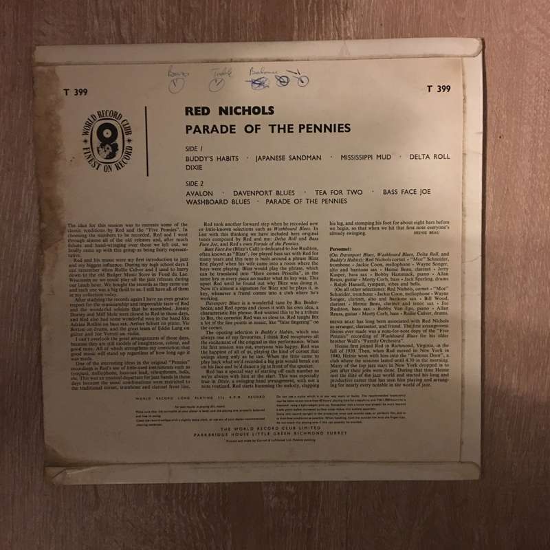 Red Nichols - Parade Of The Pennies -  Vinyl LP Record - Opened  - Very-Good+ Quality (VG+)