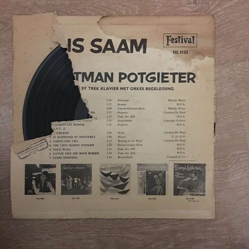 Pietman Piotgieter - Dans Saam - Vinyl LP Record - Opened  - Very-Good+ Quality (VG+)