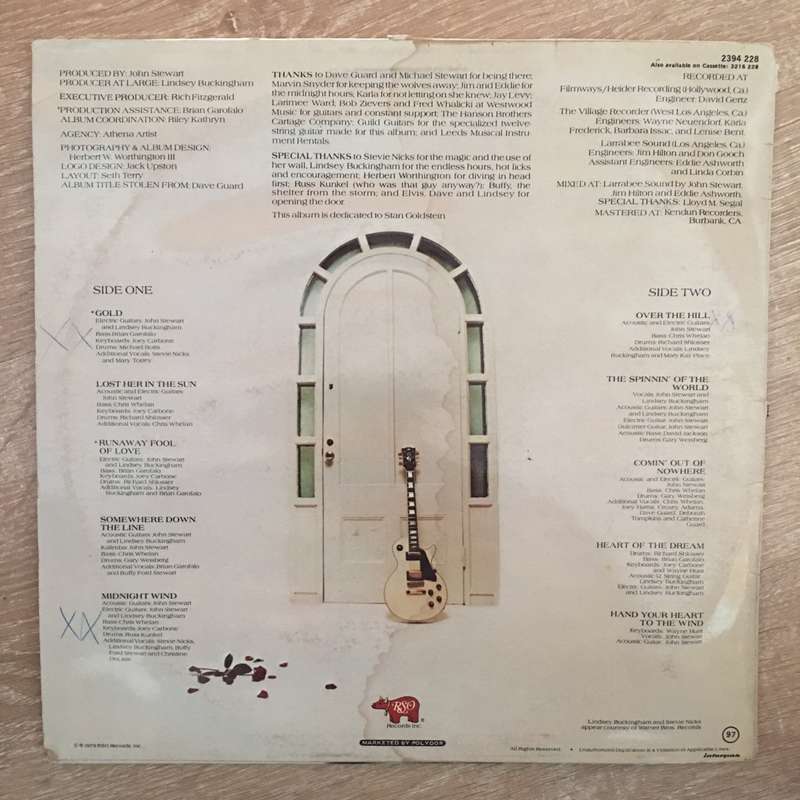 John Stewart  Bombs Away Dream Babies - Vinyl LP Record  (VG-)