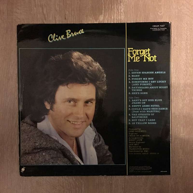 Clive Bruce - Forget Me Not - Vinyl LP Record - Opened  - Very-Good Quality (VG)