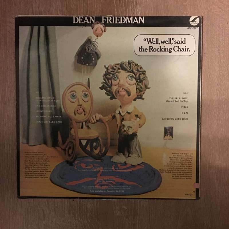 Dean Friedman - Well Well Said The Rocking Chair  - Vinyl LP Record - Opened  - Very-Good Quality...