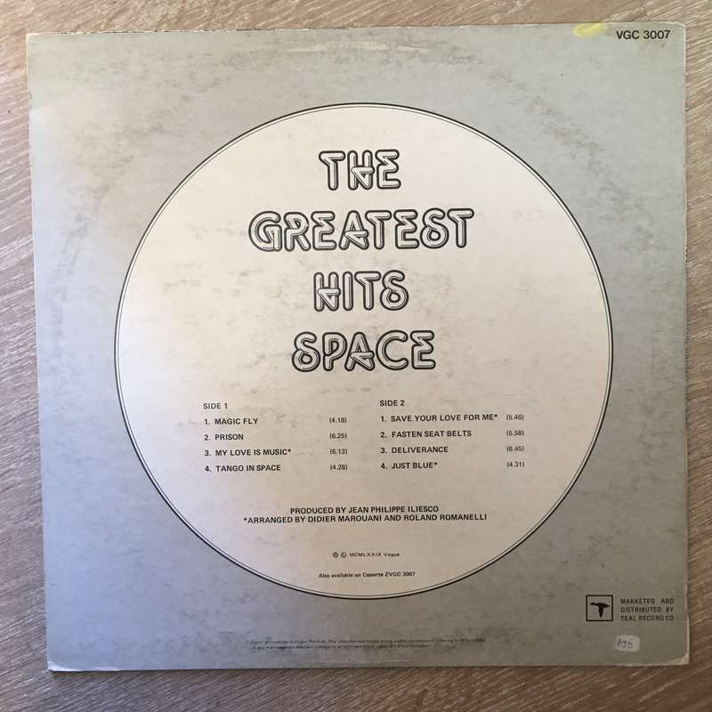 Space - Greatest Hits - Vinyl LP Record - Very-Good+ Quality (VG+)