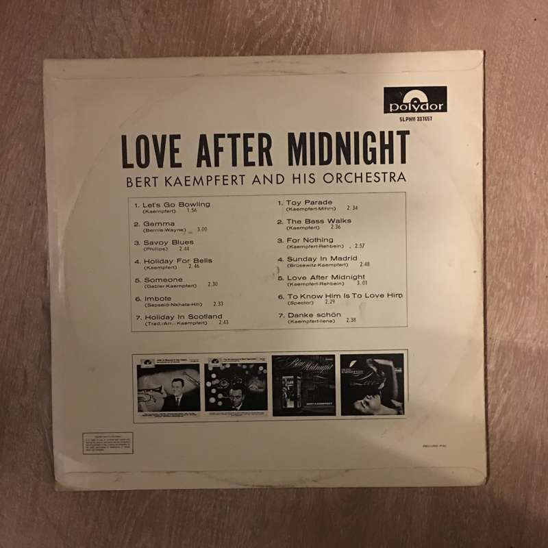 Bert Kaempfert - Love After Midnight -  Vinyl LP Record - Opened  - Very-Good+ Quality (VG+)