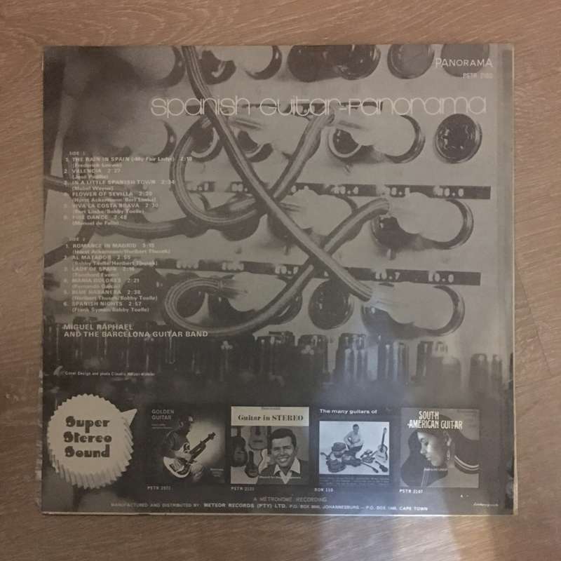 Miguel Raphael & The Barcelona Guitar Band  Spanish Guitar-Panorama - Vinyl LP Record - Ver...