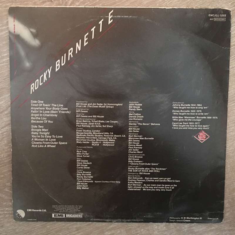Rocky Burnette  The Son Of Rock And Roll - Vinyl LP Record - Opened  - Good+ Quality (G+)