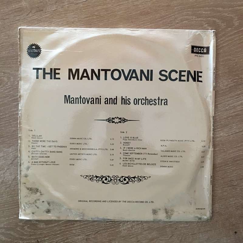 The Mantovani Scene - Vinyl LP Record - Opened  - Very-Good Quality (VG)