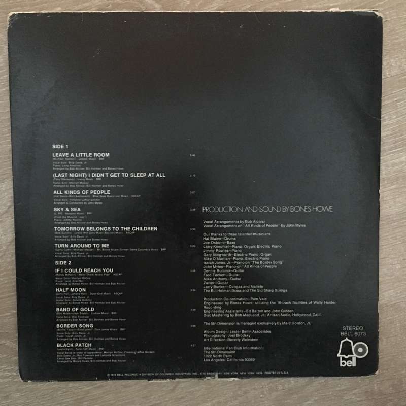The 5th Dimension  Individually & Collectively - Vinyl LP Record - Opened  - Good+ Quality ...