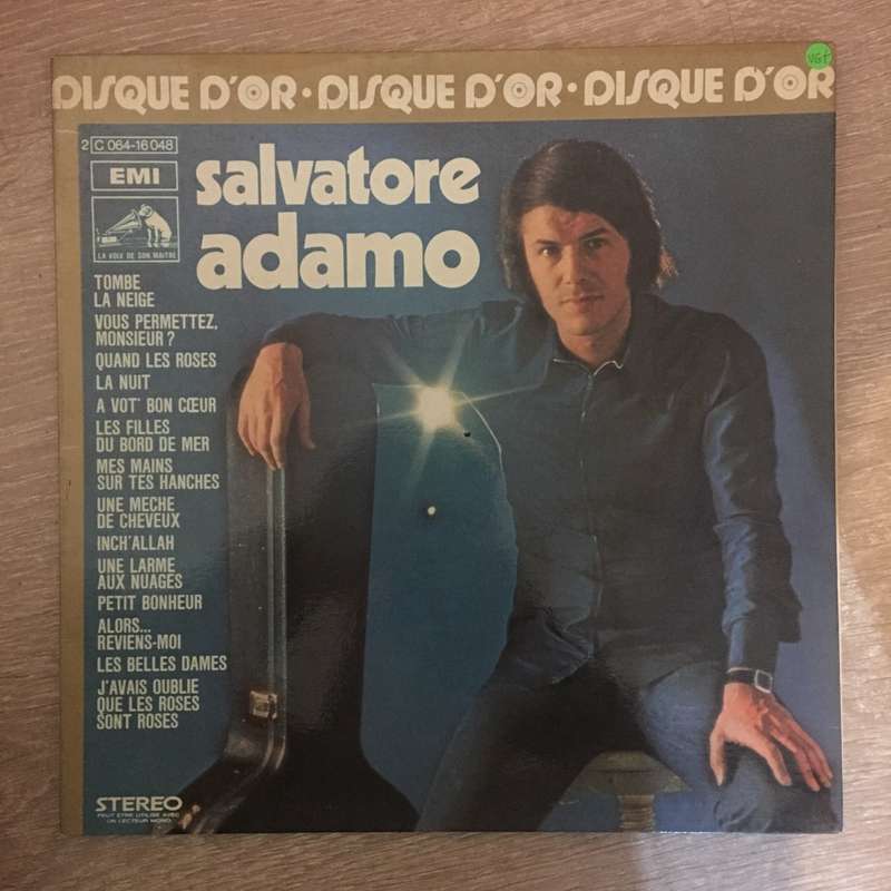 Salvatore Adamo  Disque D'Or  Vinyl LP Record - Very-Good+ Quality (VG+)
