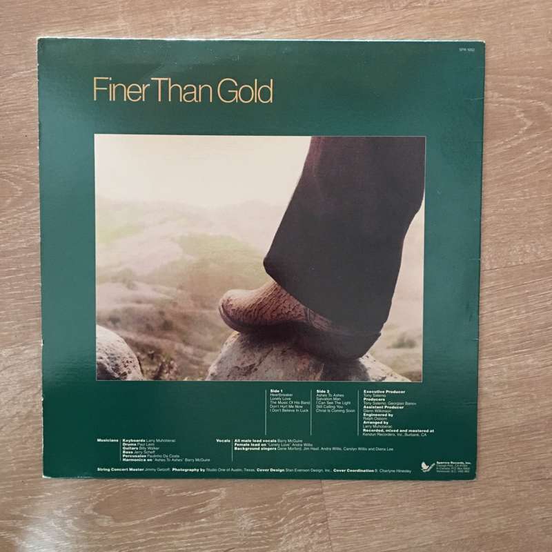 Barry McGuire - Finer Than Gold - Vinyl LP Record - Opened  - Very-Good Quality (VG)