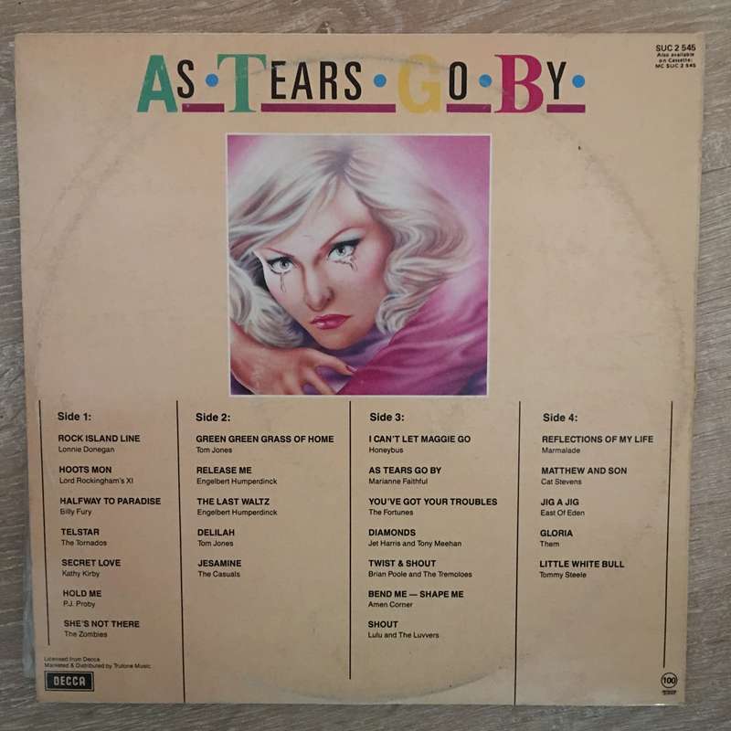 Hits of The 60's - Original Artists - As Tears Go By - Vinyl LP Record - Very-Good Quality (VG)