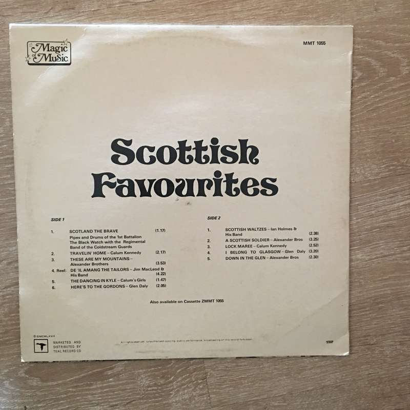 Scottish Favourites  - Vinyl LP Record - Opened  - Good Quality (G)