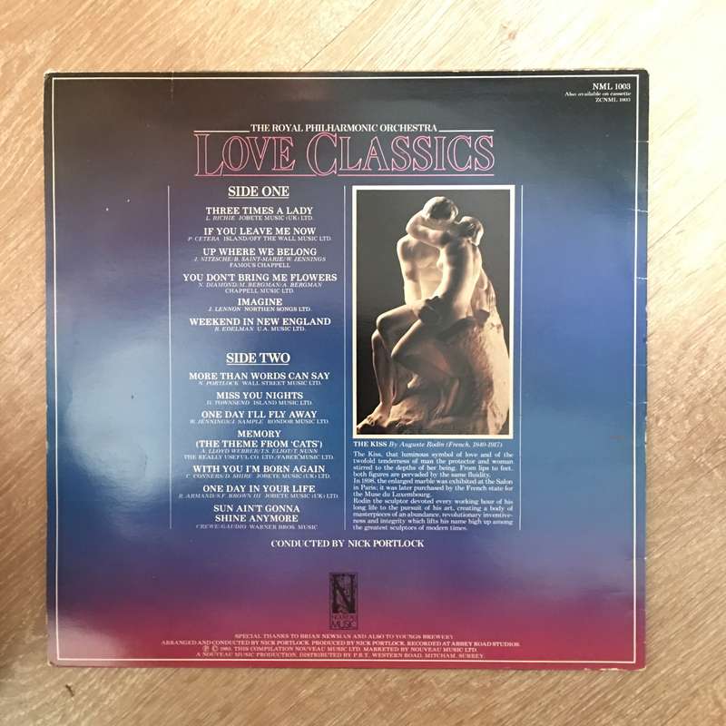Love Classics - The Royal Philharmonic Orchestra - Vinyl LP Record - Opened  - Very-Good+ Quality...