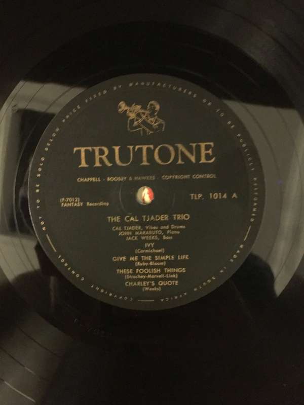 The Cal Tjader Trio  The Cal Tjader Trio - Vinyl LP - Opened  - Very-Good Quality (VG)