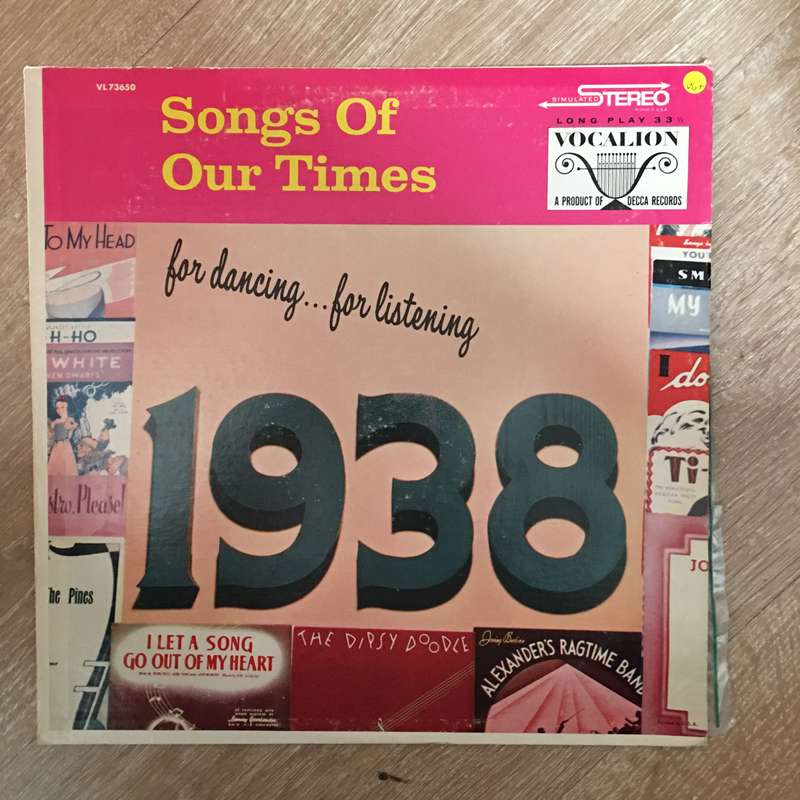 Bob Grant And His Orchestra  Songs Of Our Times - Song Hits Of 1938 - Vinyl LP Record - Ope...