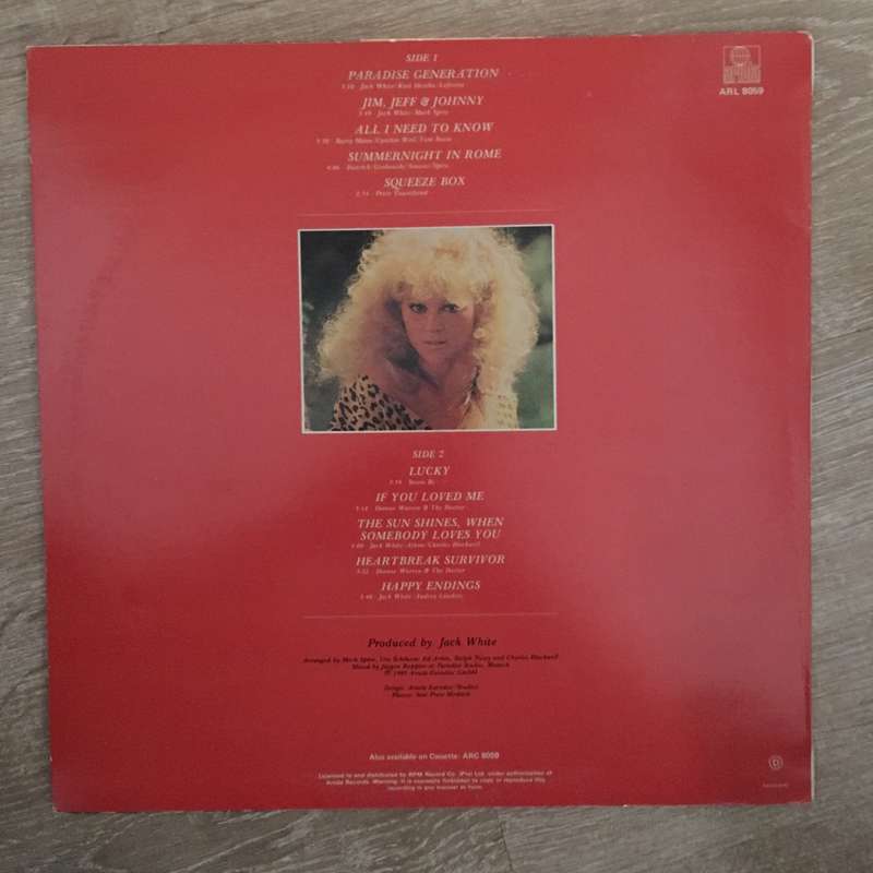 Audrey Landers - Paradise Generation - Vinyl LP Record  - Very-Good Quality (VG)