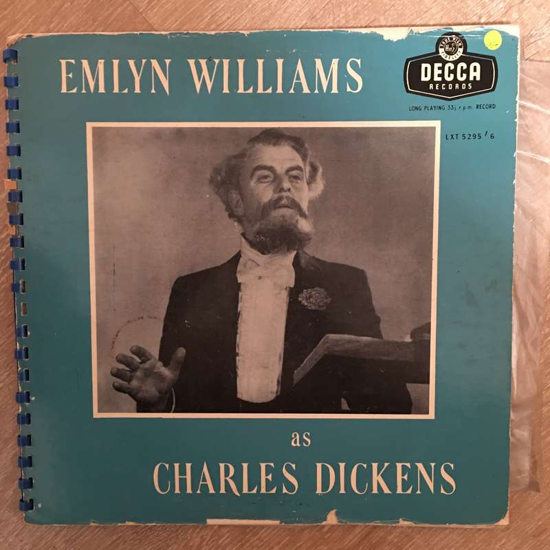 Emlyn Williams As Charles Dickens - Vinyl LP Record - Opened  - Very-Good+ Quality (VG+)