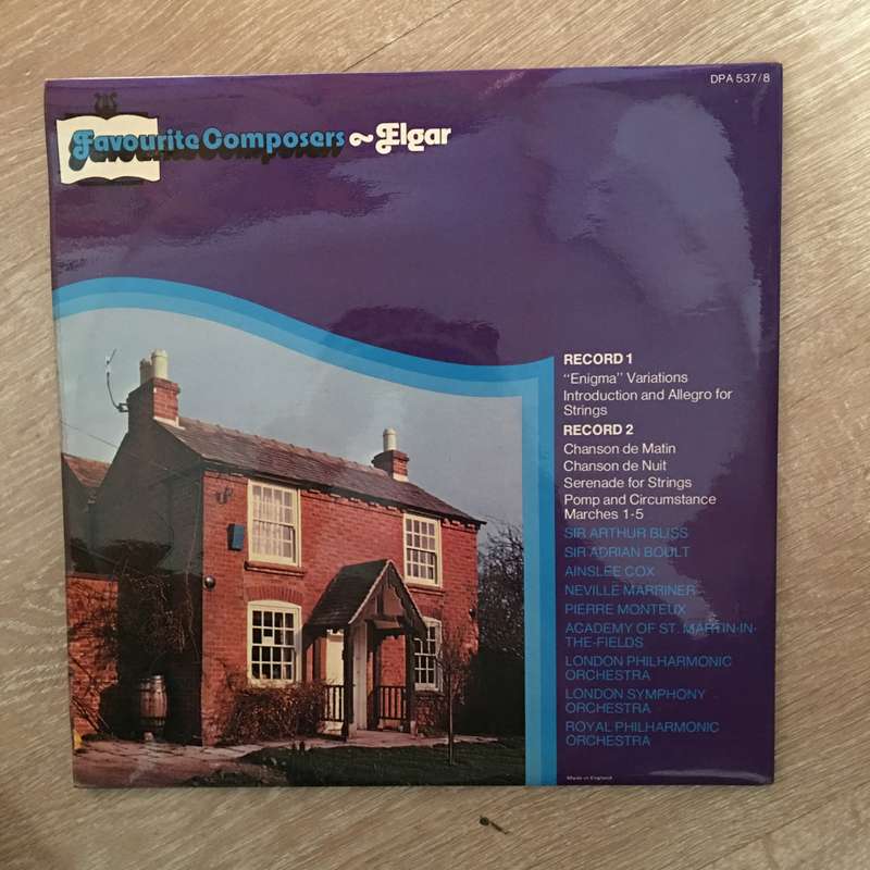 Favourite Composers - Elgar - Double Vinyl LP Record - Opened  - Very-Good+ Quality (VG+)