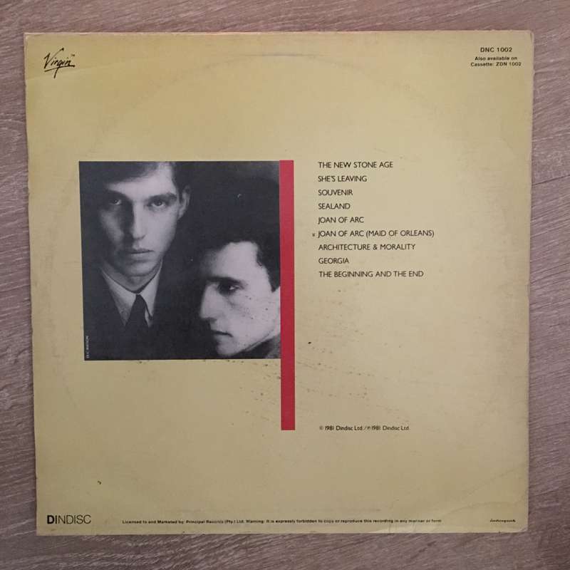 Orchestral Manoeuvres In The Dark  Architecture & Morality - Vinyl LP Record - Opened  - Ve...