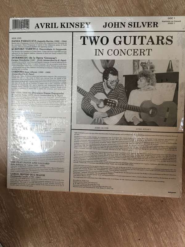 John Silver and Avril Kinsey - Two Guitars in Concert - Vinyl LP Record - Sealed