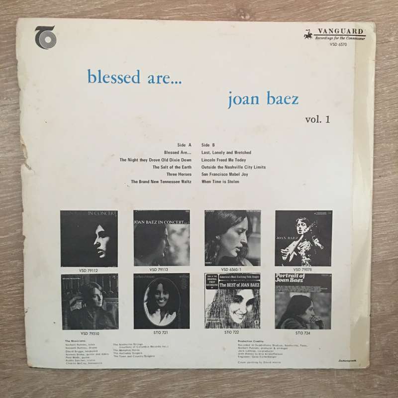 Joan Baez - Blessed Are - Vinyl LP Record - Opened  - Good+ Quality (G+)