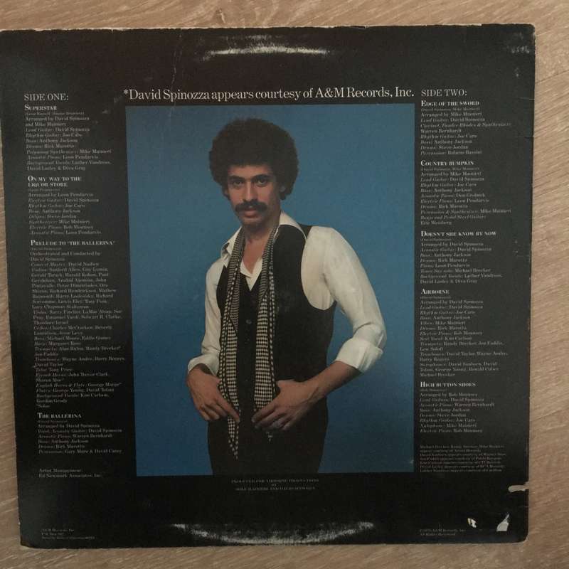 David Spinozza  Spinozza - Vinyl LP Record - Opened  - Very-Good+ Quality (VG+)
