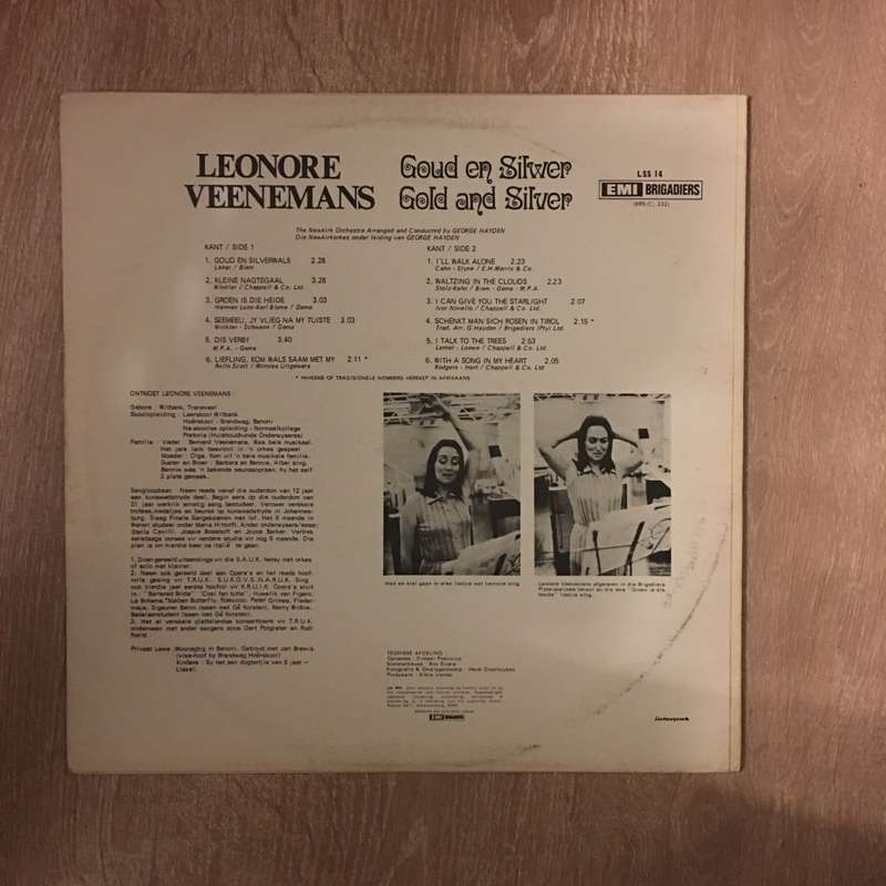 Leonore Veenemans - Goud En Silwer - Vinyl LP Record - Opened  - Very-Good+ Quality (VG+)