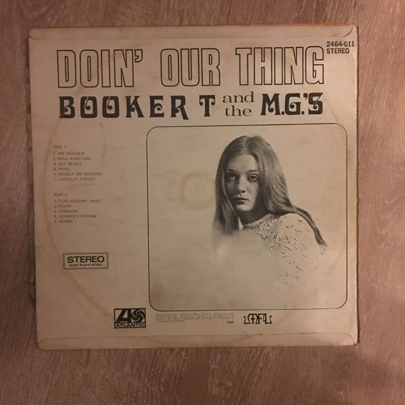 Booker T and The MG's - Doing Our Thin' - Vinyl LP Record - Opened  - Very-Good Quality (VG)
