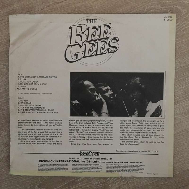 The Bee Gees  I've Gotta Get A Message To You - Vinyl LP Record - Very-Good+ Quality (VG+)