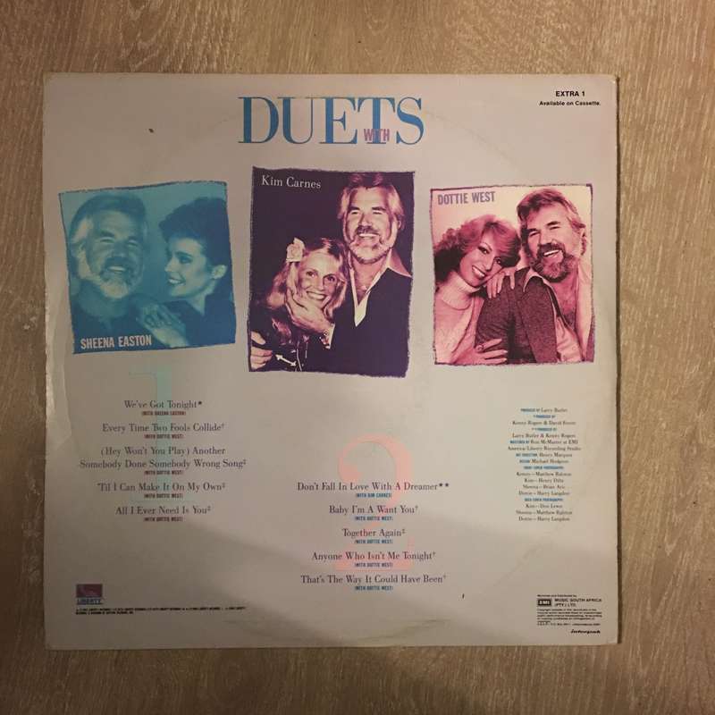 Kenny Rogers - Duets - Vinyl LP Record - Opened  - Very-Good Quality (VG)