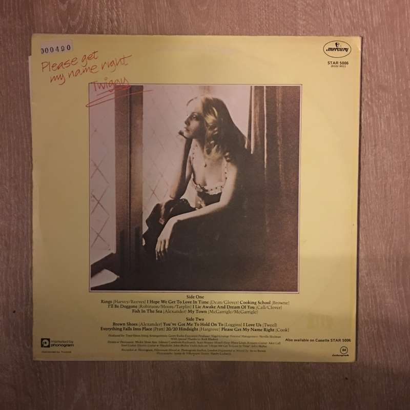 Twiggy - Please Get My Name Right - Vinyl LP Record - Opened  - Very-Good+ Quality (VG+)