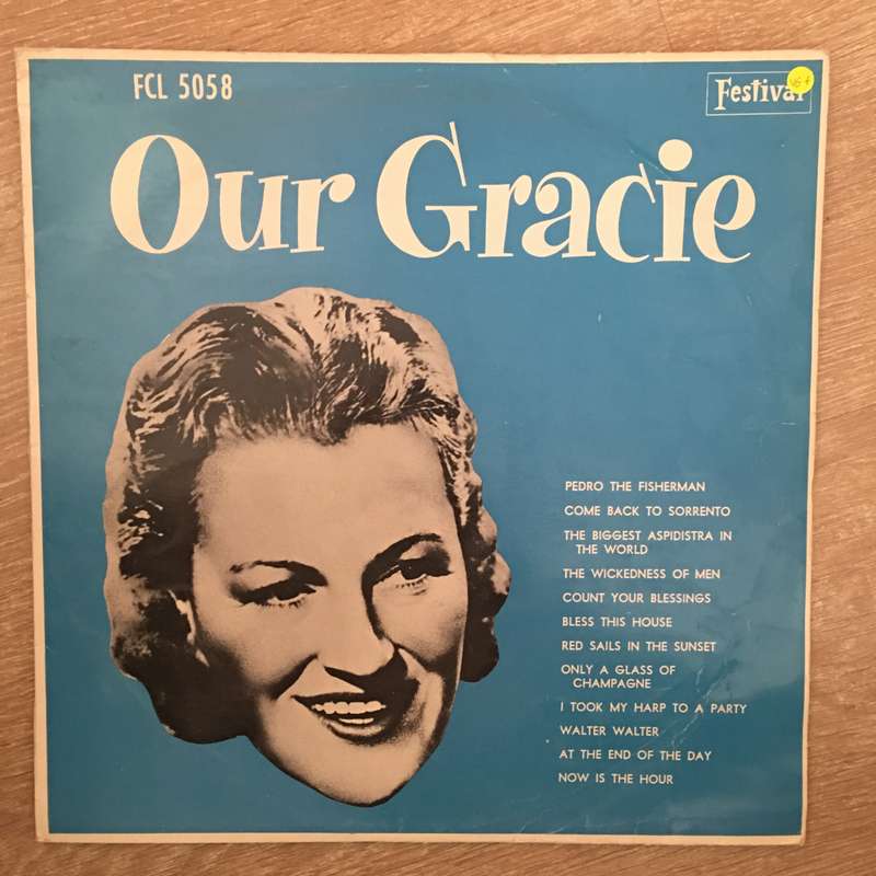 Gracie Fields  Our Gracie  - Vinyl LP Record - Very-Good+ Quality (VG+)
