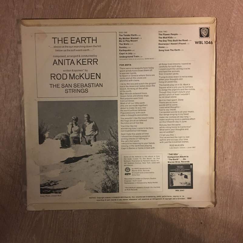 San Sebastian Strings - The Earth - Vinyl LP Record - Opened  - Very-Good+ Quality (VG+)