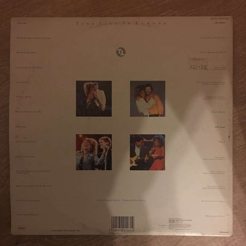 Tina Turner  Tina Live In Europe - Double Vinyl LP Record - Very-Good+ Quality (VG+)