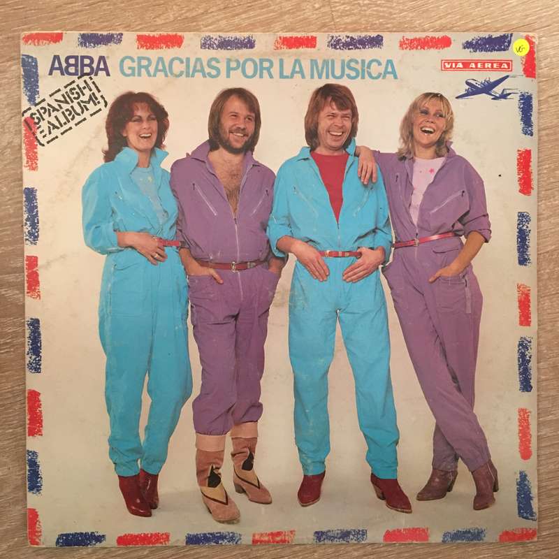 ABBA  (Spanish Album)  Gracias Por La Musica - Vinyl LP Record - Opened  - Very-Good Qualit...