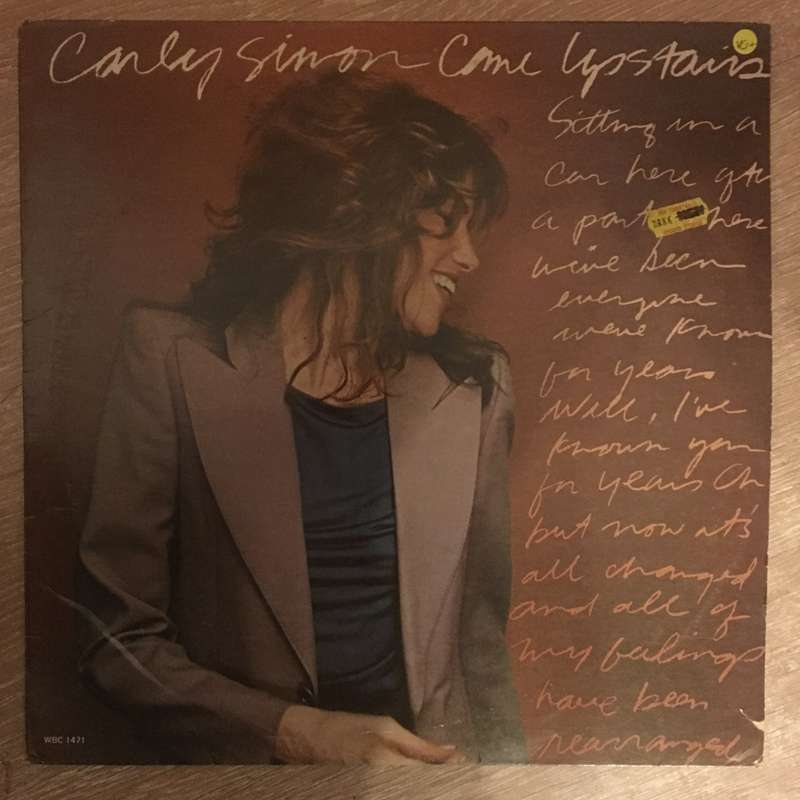 Carly Simon - Come Upstairs - Vinyl LP Record - Opened  - Very-Good+ Quality (VG+)