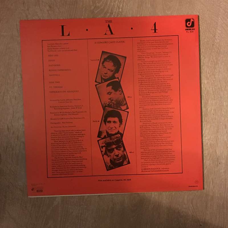 The L.A. 4 - Concorde Jazz Series - Vinyl LP Record - Opened  - Very-Good+ Quality (VG+)