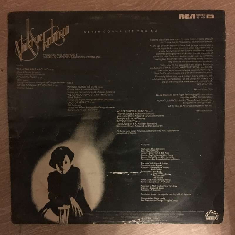 Vicki Sue Robinson  Never Gonna Let You Go - Vinyl LP Record  - Very-Good+ Quality (VG+)