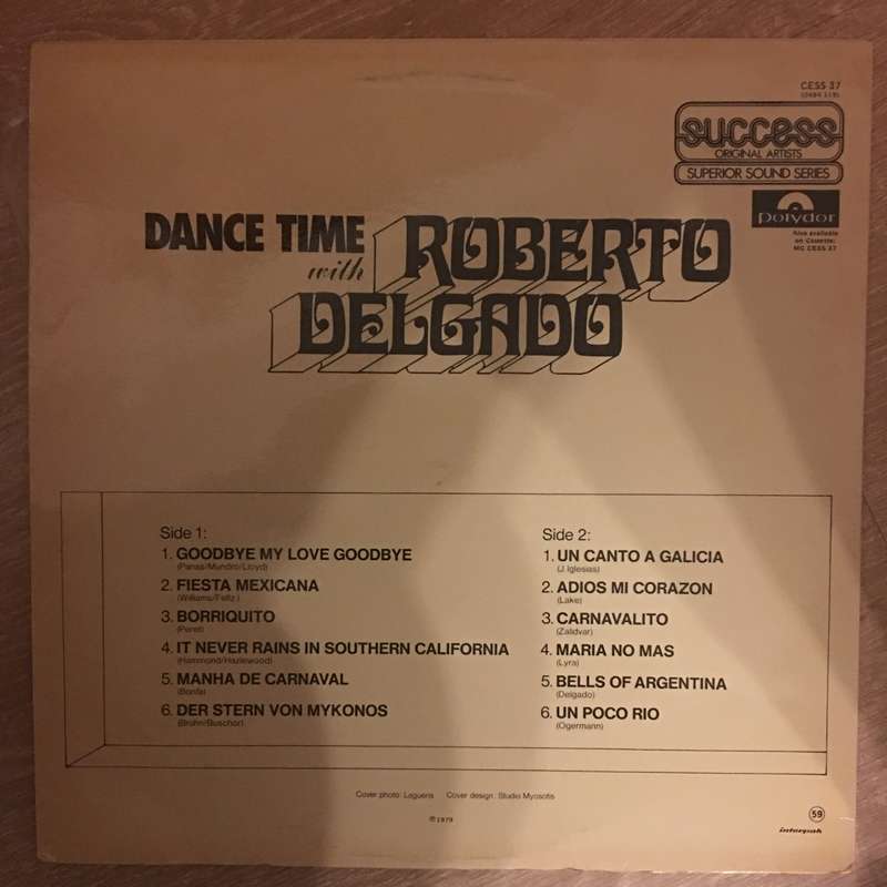 Roberto Delgado  Dance Time With Roberto Delgado - Vinyl LP Record - Opened  - Very-Good- Q...
