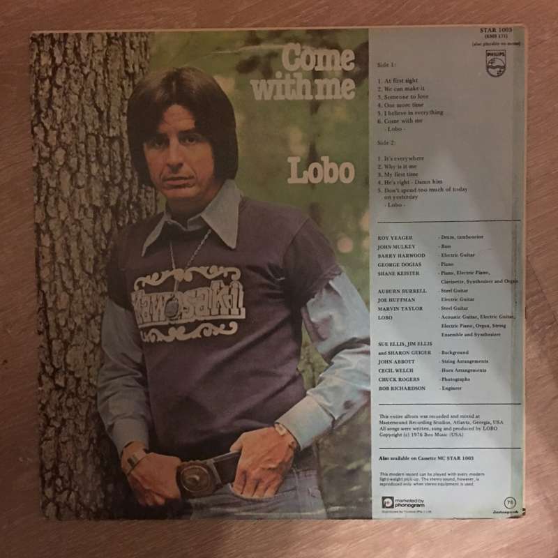 Lobo  Come With Me- Vinyl LP Record - Opened  - Very-Good+ Quality (VG+)